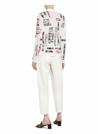Joseph Ribkoff Sweatjacke Mit Schmucksteinbesatz weiss