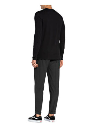 Juvia Longsleeve Herren, Schwarz