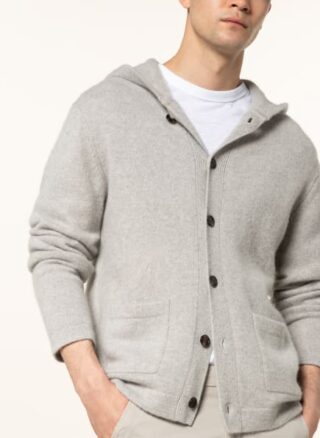 Juvia Strickjacke Aus Cashmere grau