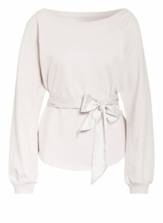 Juvia Sweatshirt Mit Bindegürtel grau