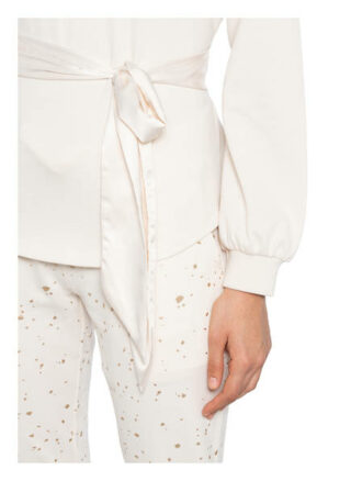 Juvia Sweatshirt Mit Bindegürtel weiss