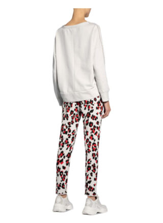 Juvia Sweatshirt Mit Perlenbesatz grau