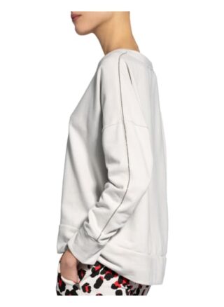 Juvia Sweatshirt Mit Perlenbesatz grau