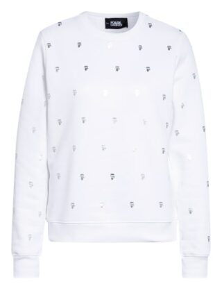 Karl Lagerfeld Ikonik Sweatshirt Damen, Weiß