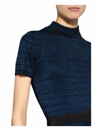 Karl Lagerfeld T-Shirt Mit Glitzergarn blau