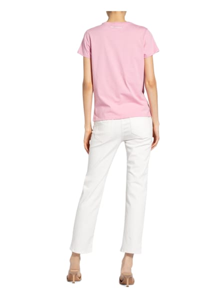 Karl Lagerfeld T-Shirt Mit Strasssteinbesatz pink Karl Lagerfeld T-Shirt Mit Strasssteinbesatz pink