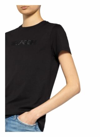 Karl Lagerfeld T-Shirt Mit Strasssteinbesatz schwarz