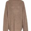 Karo Kauer Oversized-Pullover Turtle beige