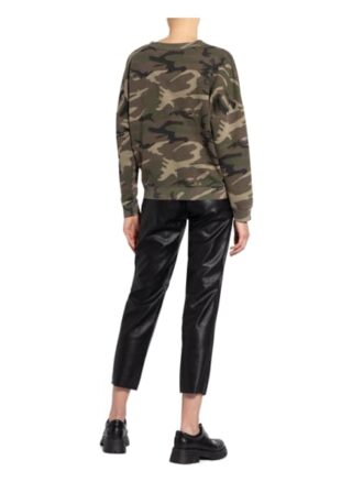 Karo Kauer Sweatshirt Camou gruen