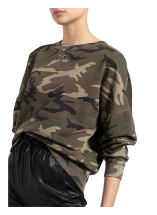 Karo Kauer Sweatshirt Camou gruen