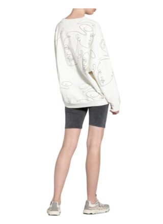 Karo Kauer Sweatshirt Head weiss