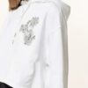 Kenzo Cropped-Hoodie weiss