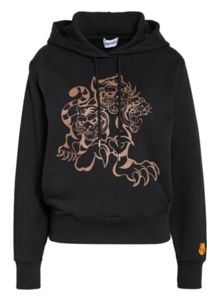 Kenzo Hoodie Trois Tigres schwarz