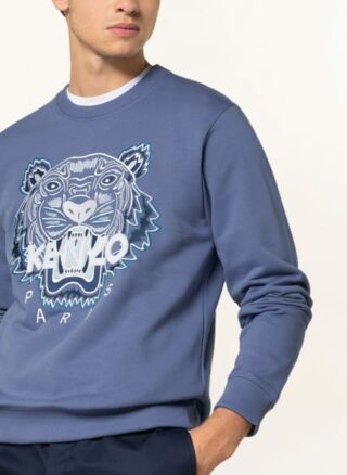 Kenzo Tiger Sweatshirt Herren, Blau