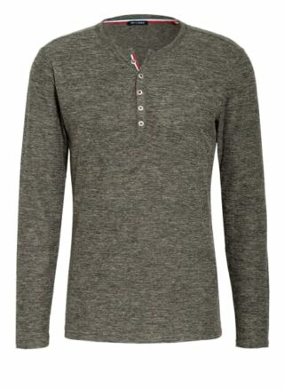 Key Largo Henley-Shirt Nils schwarz