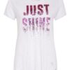 Key Largo T-Shirt Sparkle Mit Pailletten- Und Schmucksteinbesatz weiss