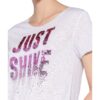 Key Largo T-Shirt Sparkle Mit Pailletten- Und Schmucksteinbesatz weiss