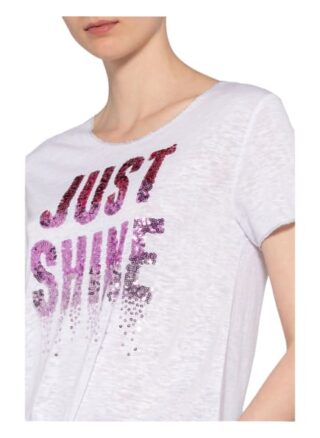 Key Largo T-Shirt Sparkle Mit Pailletten- Und Schmucksteinbesatz weiss