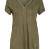 Key Largo T-Shirt Vicky Mit Schmucksteinbesatz gruen