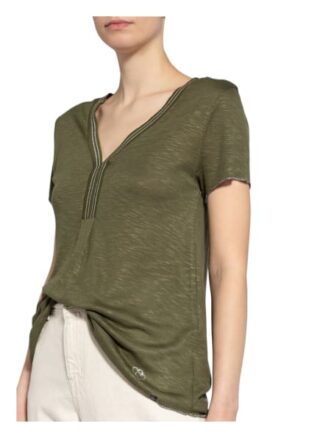 Key Largo T-Shirt Vicky Mit Schmucksteinbesatz gruen