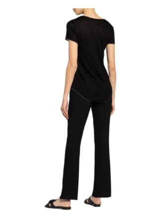 Key Largo T-Shirt Vicky Mit Schmucksteinbesatz schwarz
