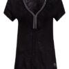 Key Largo T-Shirt Vicky Mit Schmucksteinbesatz schwarz