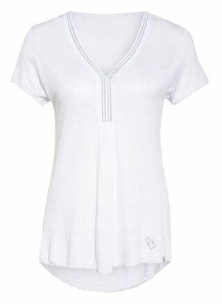 Key Largo T-Shirt Vicky Mit Schmucksteinbesatz weiss