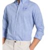 La Martina Hemd Slim Fit Mit Leinen blau