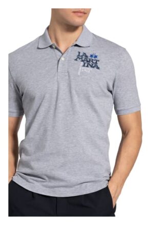 La Martina Jersey-Poloshirt grau
