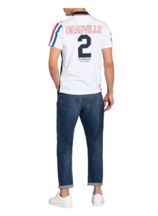 La Martina Piqué-Poloshirt blau