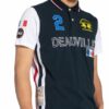 La Martina Piqué-Poloshirt blau