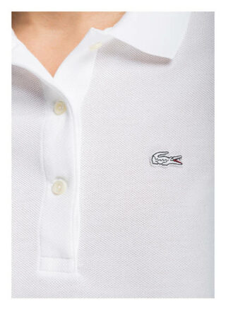 Lacoste Piqué-Poloshirt Mit 3/4-Arm weiss