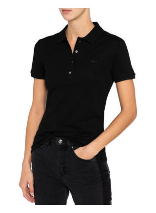 Lacoste Piqué-Poloshirt Slim Fit schwarz