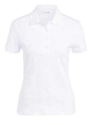 Lacoste Piqué-Poloshirt Slim Fit weiss