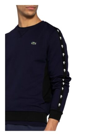 Lacoste Sweatshirt Mit Galonstreifen blau