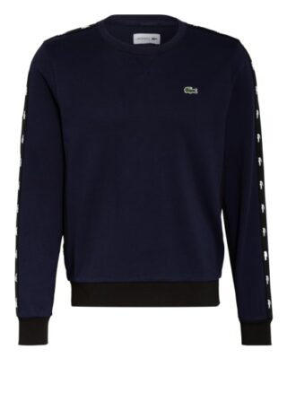 Lacoste Sweatshirt Mit Galonstreifen blau
