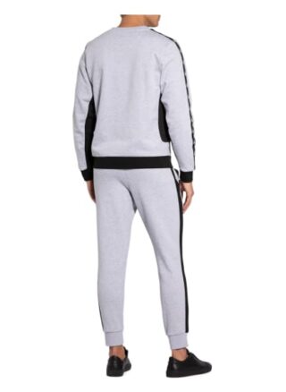 Lacoste Sweatshirt Mit Galonstreifen grau