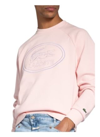 Lacoste Sweatshirt Herren, Pink