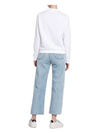 Lacoste Sweatshirt Damen, Weiß