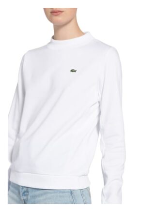 Lacoste Sweatshirt Damen, Weiß
