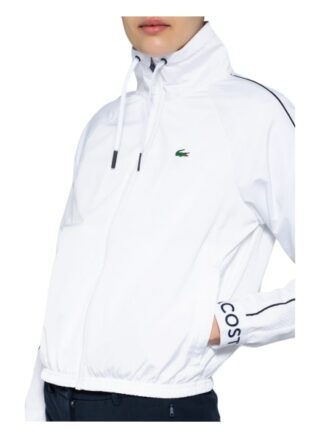 Lacoste Trainingsjacke Mit Mesh-Besatz weiss
