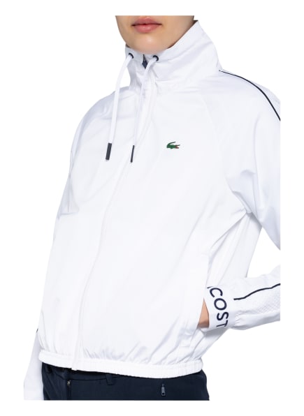 Lacoste Trainingsjacke Mit Mesh-Besatz weiss Lacoste Trainingsjacke Mit Mesh-Besatz weiss