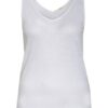 Lanius Tanktop Aus Leinen weiss