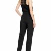 Lanius Top Mit Spitzenbesatz schwarz