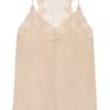 Lanius Top Mit Spitzenbesatz weiss