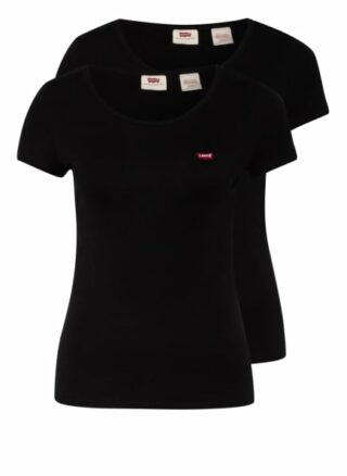Levi's® 2er-Pack T-Shirts schwarz