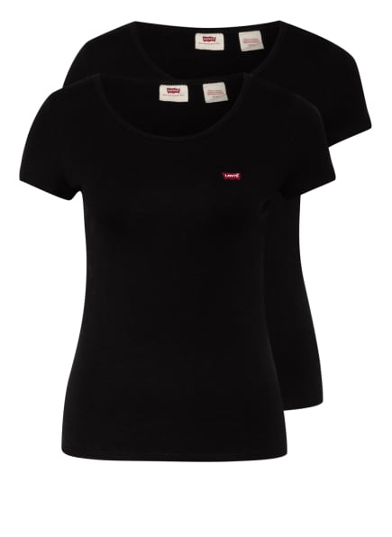 Levi's® 2er-Pack T-Shirts schwarz Levi's® 2er-Pack T-Shirts schwarz