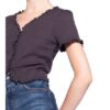 Levi's® Bluse Mona Mit Rüschenbesatz schwarz