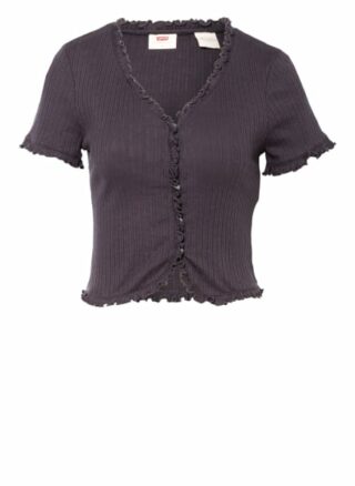 Levi's® Bluse Mona Mit Rüschenbesatz schwarz