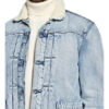 Levi's® Jeansjacke Mit Kunstfellbesatz blau